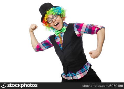 Clown isolated on the white background