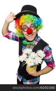 Clown isolated on the white background