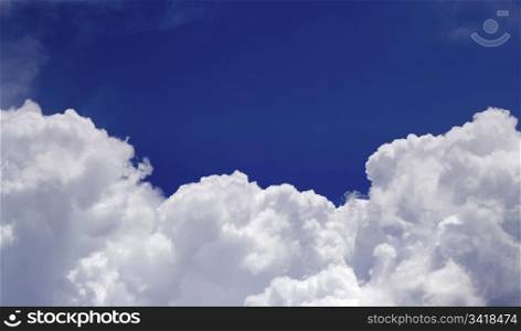 Cluodscape Sky background over the blue sky