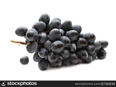 cluster of grapes isolated on white