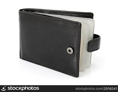 Clutch bag for business cards with wallet