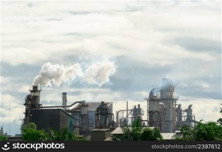 CO2 emissions. CO2 greenhouse gas emissions from factory chimneys. Carbon dioxide gas global air climate pollution. Carbon dioxide in earths atmosphere. Greenhouse gas. Smoke emissions from chimneys.