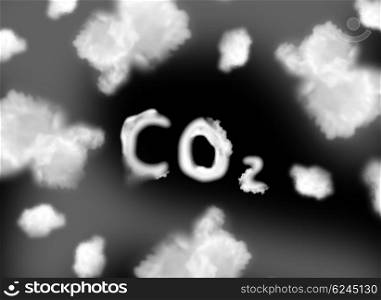 CO2 on a black sky