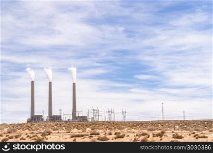 Coal Power Plant. Coal Power Plant in Page Arizona USA