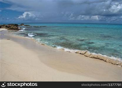 Coast in Saint Maarteen Island, Dutch Antilles