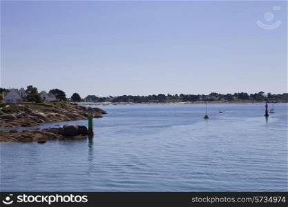coast of concarneau, in the north of france