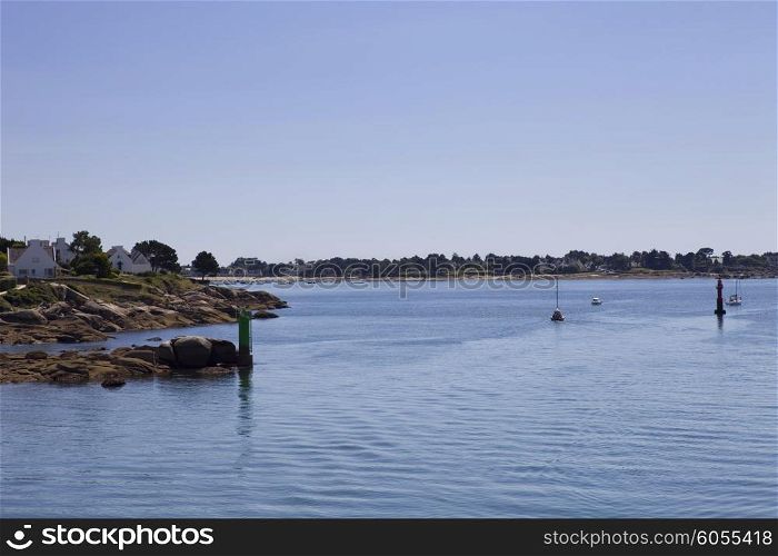 coast of concarneau, in the north of france