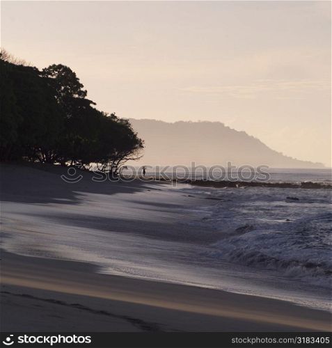 Coast of Costa Rica at dusk