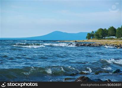 coast of Lake Baikal. Gremyachinsk village. Russia