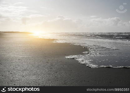 Coast on the island of Rom in Denmark