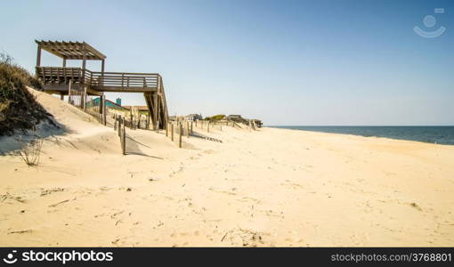 coastal access to the beach on ocean