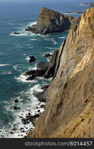 coastal cliff at the south of portugal