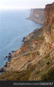 Coastal rock view from Phiolent Cape (Krimea, Ukraine)
