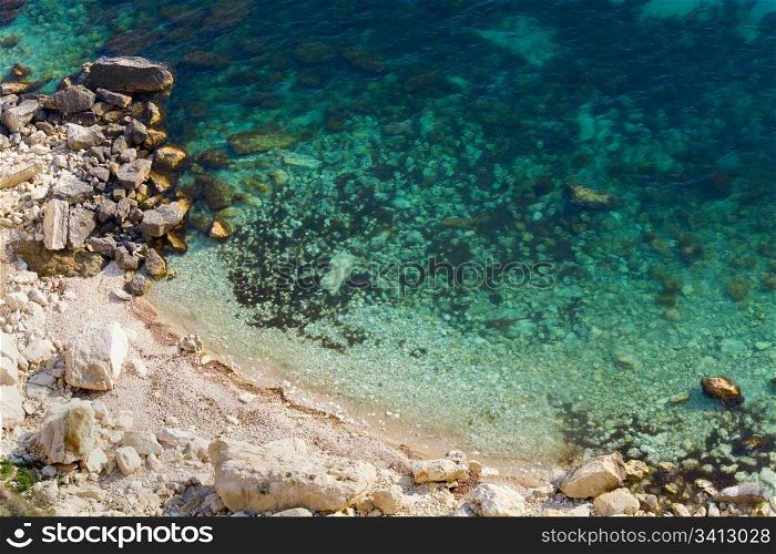 Coastal rock view from Phiolent Cape (Krimea, Ukraine)