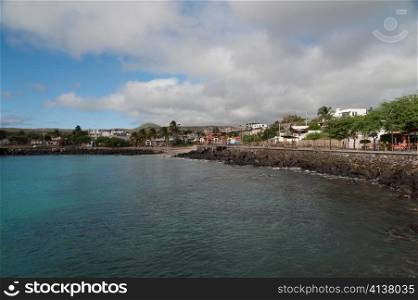 Coastal town, Puerto Baquerizo Moreno, San Cristobal Island, Galapagos Islands, Ecuador