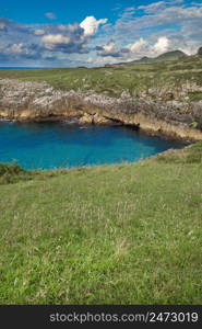 Coastline and Cliffs, Cantabrian Sea, Buelna, Llanes, Asturias, Spain, Europe