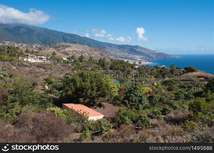 Coastline landscape in La Palma island, Canary islands, Spain.