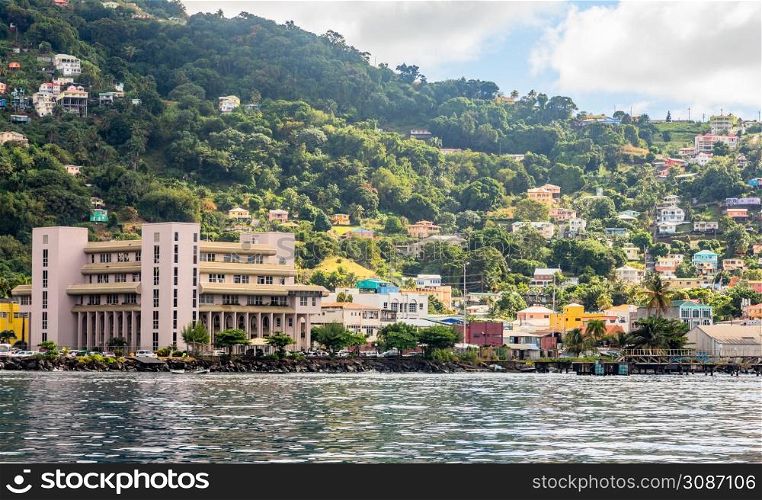 Coastline of Kingstown, Saint Vincent and the Grenadines