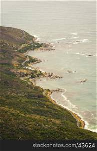Coastline of Oudekraal Nature Reserve in Cape Town, South Africa
