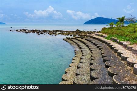 Coastline of the tropical island Koh Chang