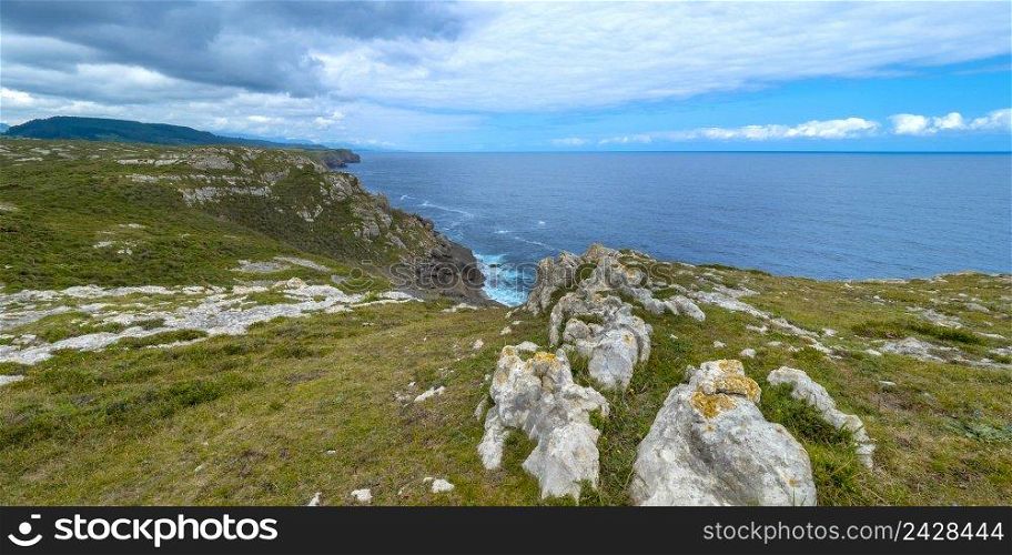 Coastline View, Oyambre Natural Park, Cantabrian Sea, Cantabria, Spain, Europe