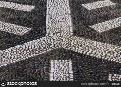 Cobblestone paving texture of an itallian square for background