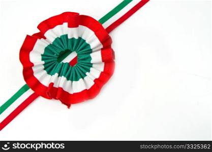 cockade with italian flag color
