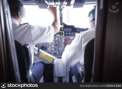 Cockpit of an Airplane