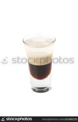 Cocktail B-52 isolated on a white background