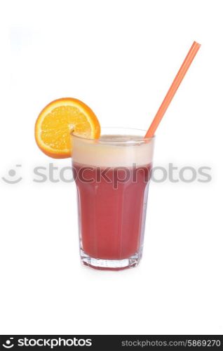 cocktail drink from various fruits and berries