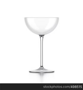 Cocktail glass isolated on white background. Cocktail glass