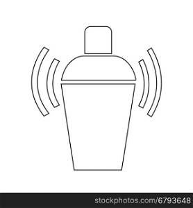 Cocktail Shaker icon illustration design