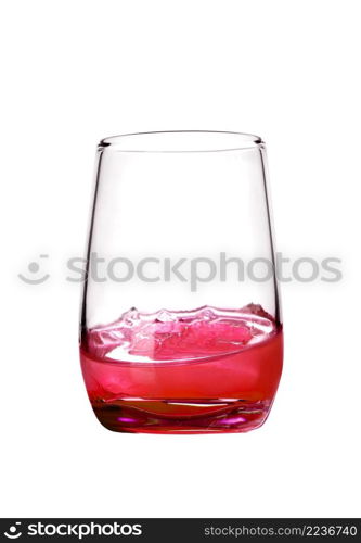 cocktail splash isolated on a white background. cocktail splash isolated