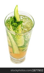 cocktail with cucumber