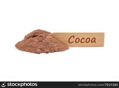 Cocoa at plate