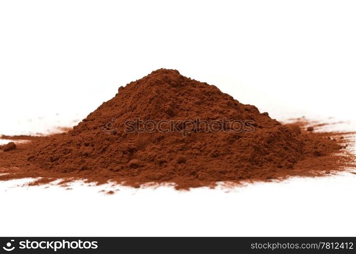 cocoa powder isolated
