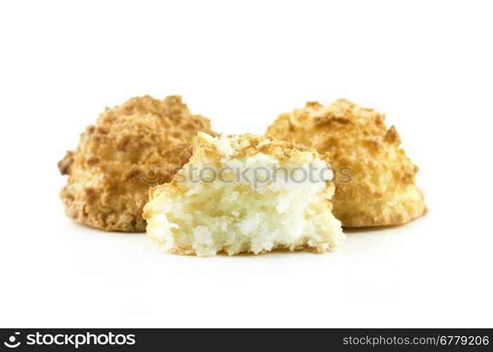 coconut candy. coconut candy isolated on white background