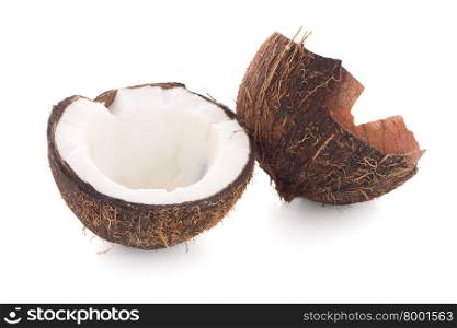 Coconut isolated on white.