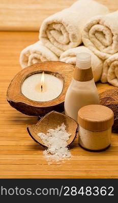 Coconut spa and beauty cosmetics natural body care lotion