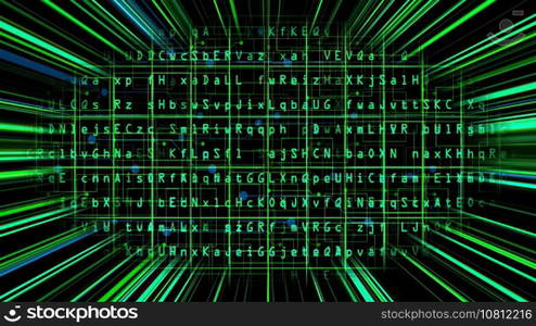 Code data with light rays concept Code data with light rays concept