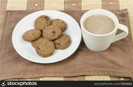 Coffee and Chocolate chips cookies