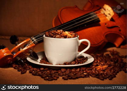 coffee and violin