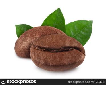 coffee bean isolated on white background, nature