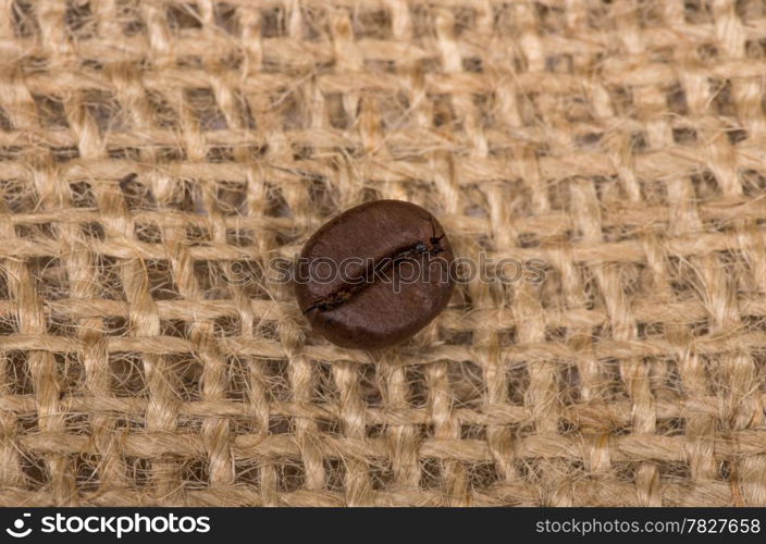 Coffee bean on sack(burlap)