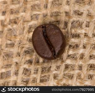 Coffee bean on sack(burlap)