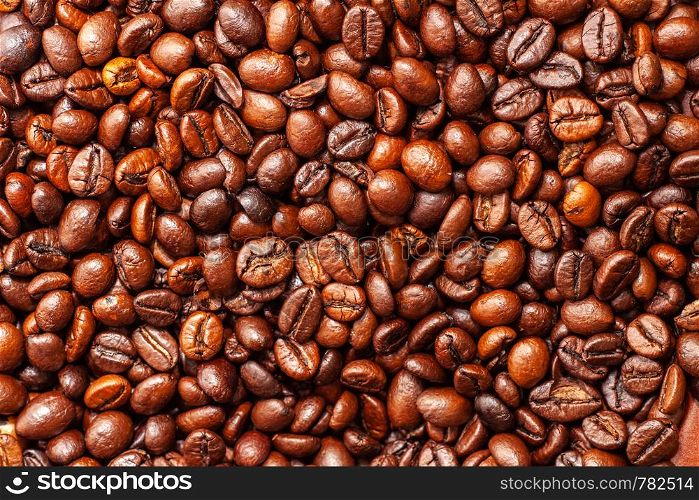 Coffee beans, can be used as a background. Roasted coffee beans, can be used as a background