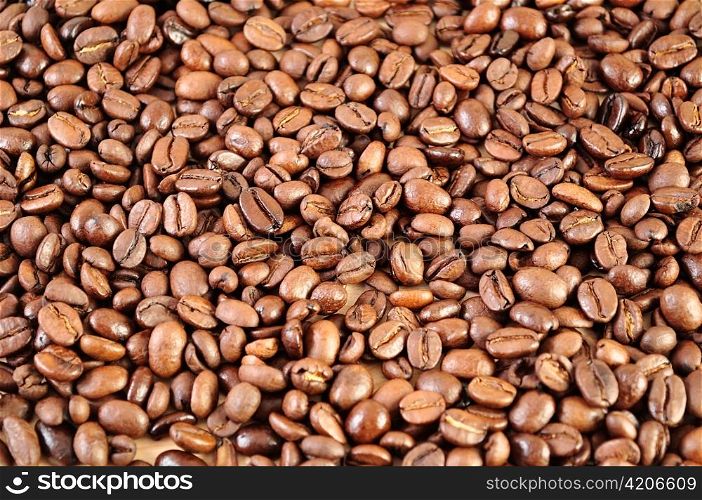 coffee beans , close up shot for background