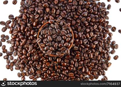 coffee beans, composition of coffee beans, coffee beans background