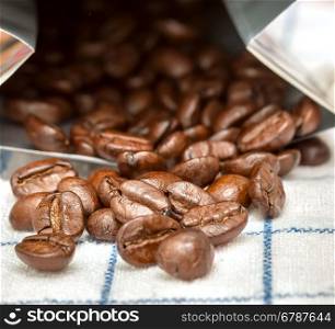 Coffee Beans Indicating Hot Drink And Roasted