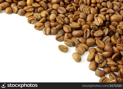 coffee beans isolated on a white background